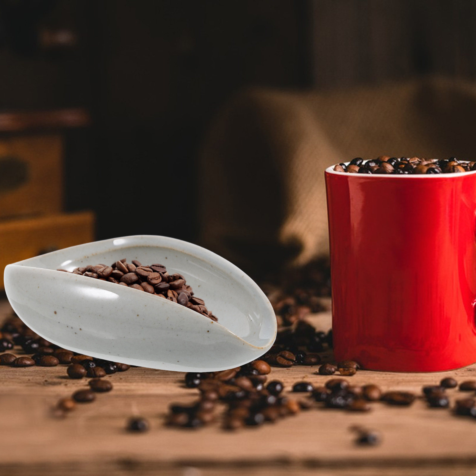 Coffee Bean And Tea Leaf - صينية قياس حبوب القهوة من السيراميك