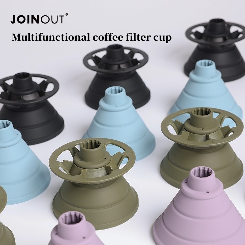 Tea Coffee Pot Set - مرشح القهوة القابل للطي المحمولة سيليكون