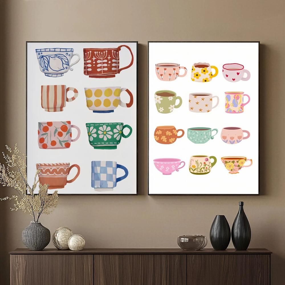 Wallpaper Coffee And Tea - ملصق فني عالي الدقة لفنجان شاي