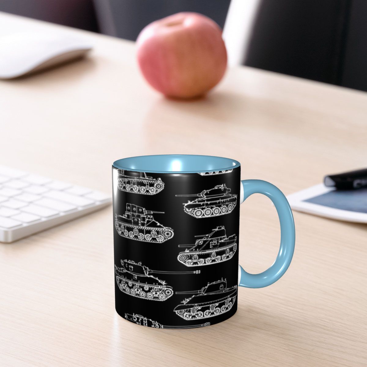Coffee Tea World - كوب دبابات أمريكية من الحرب العالمية