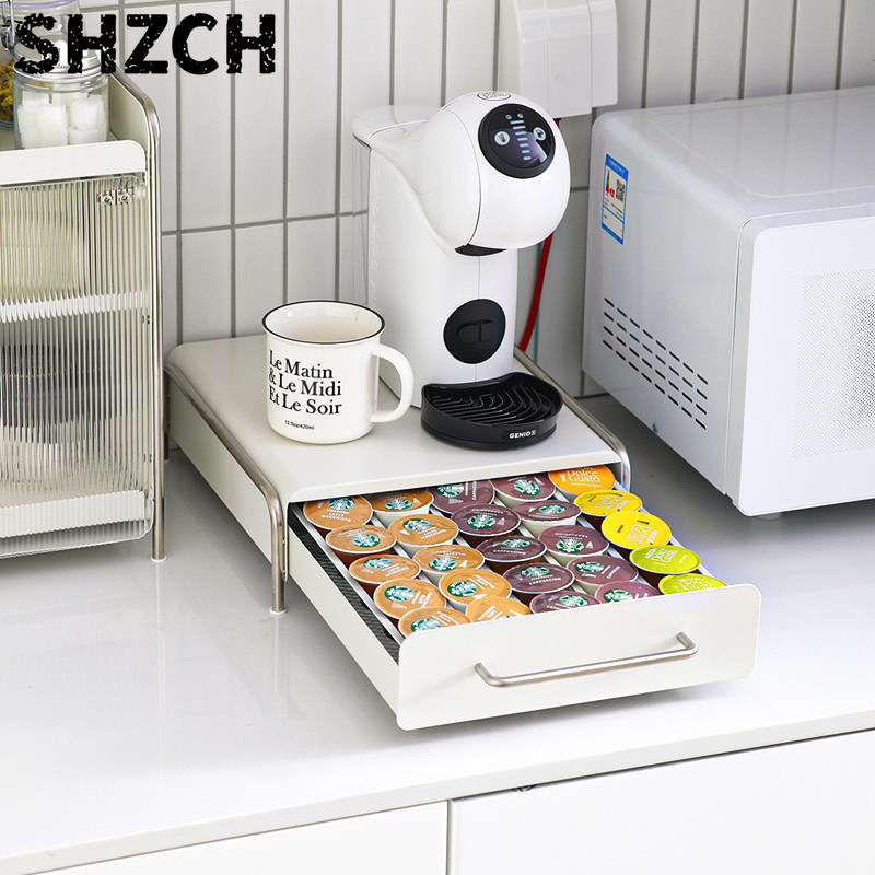 Coffee Tea Drawer Organizer - حامل كبسولات القهوة، منظم أدراج على