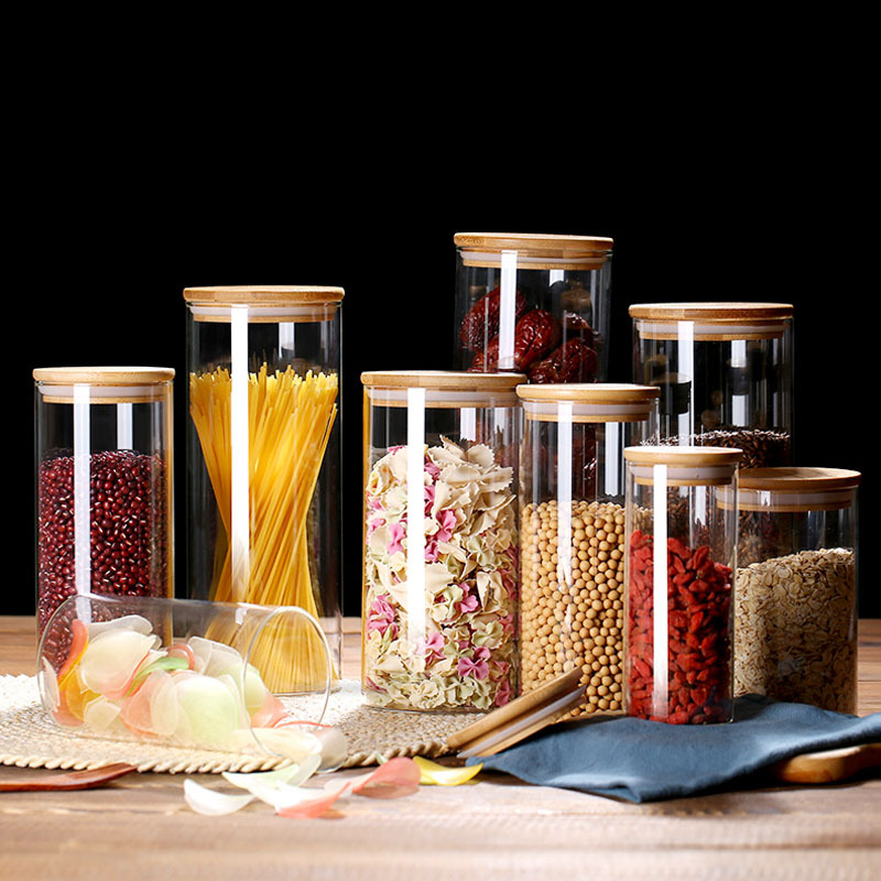 Coffee Bean And Tea Leaf - برطمانات تخزين الطعام الزجاجية مع حاوية