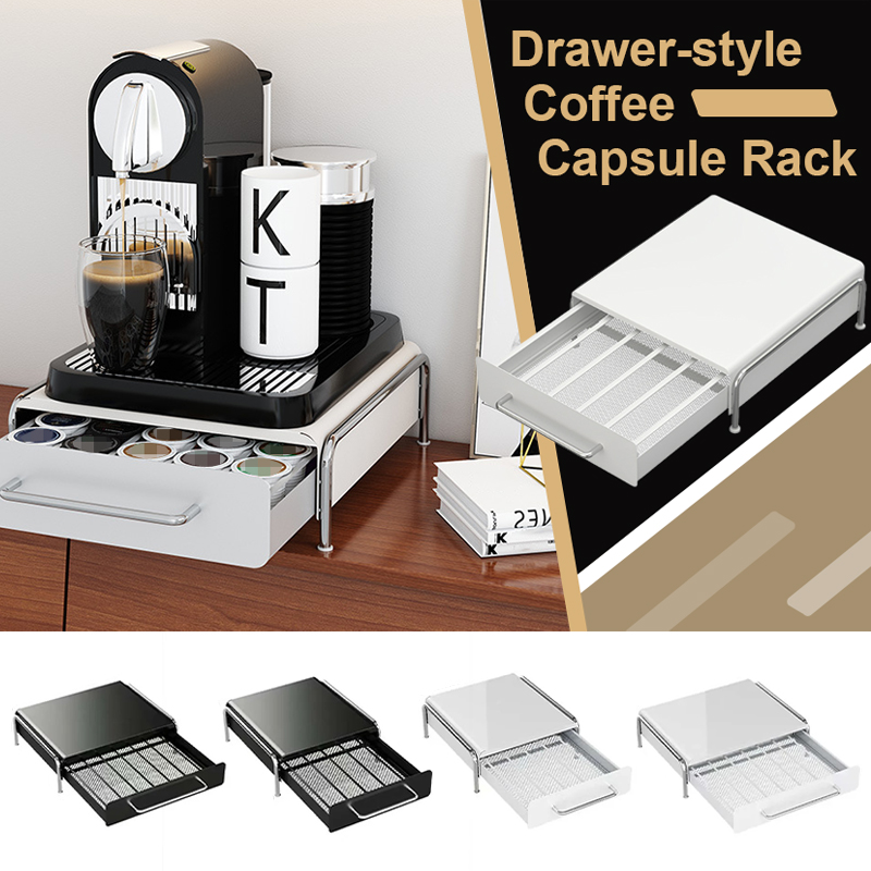 Coffee Tea Drawer Organizer - منظم كبسولات القهوة مع أدراج قابلة