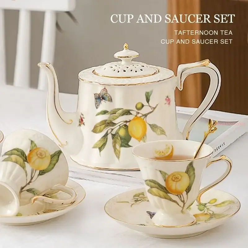 Espresso Cup Saucer - كوب من السيراميك مع طبق حلويات