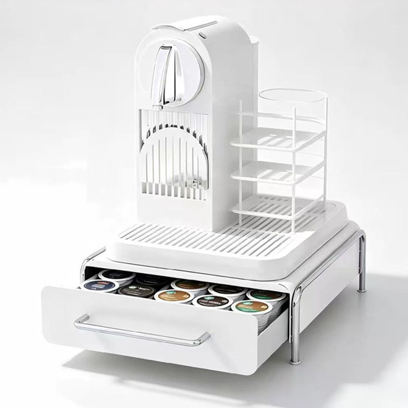 Coffee Tea Drawer Organizer - رف عرض وتخزين للكبسولات والقهوة، صندوق