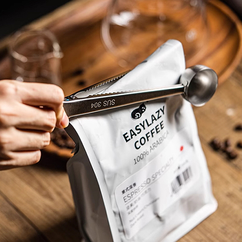 Coffee Bean And Tea Leaf - ملقط قهوة جديد من الفولاذ المقاوم