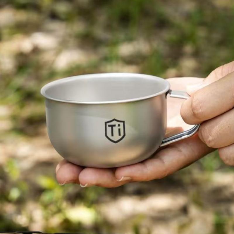 Coffee Tea Equipment - كوب ماء صغير للتخييم من سبائك