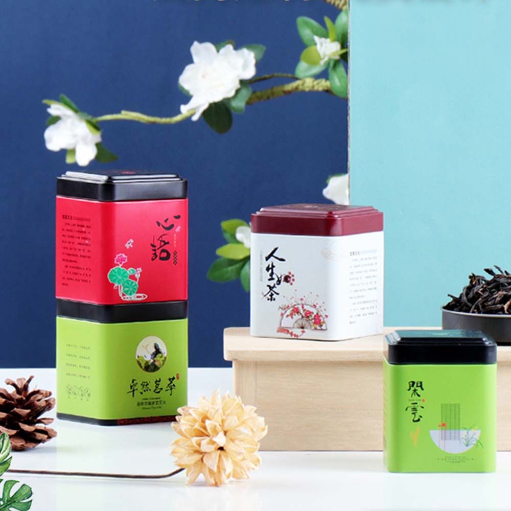 Coffee Tea Sugar Canisters - علبة تخزين معدنية عالية الجودة من