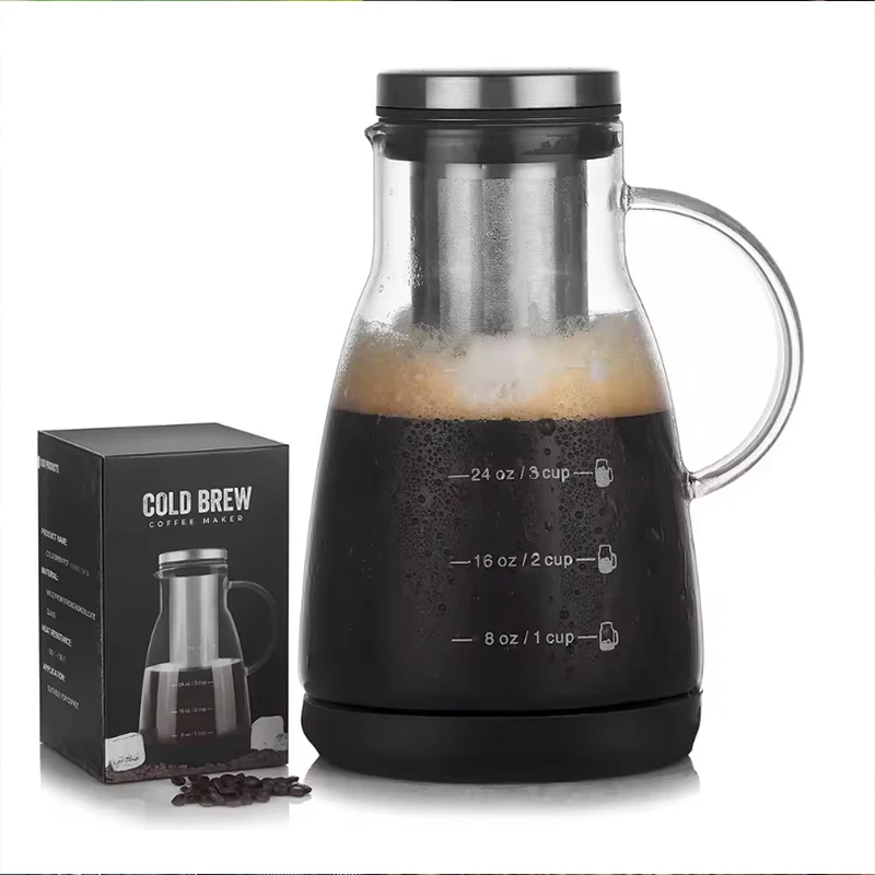 Coffee Tea Pots - وعاء زجاجي لتحضير الإسبريسو والقهوة الباردة