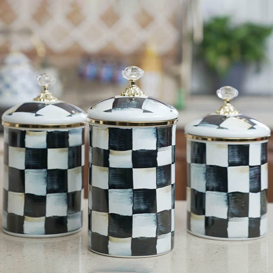 الأوروبية الرجعية الكلاسيكية ت - مراجعة Coffee Tea Sugar Canisters وسعره