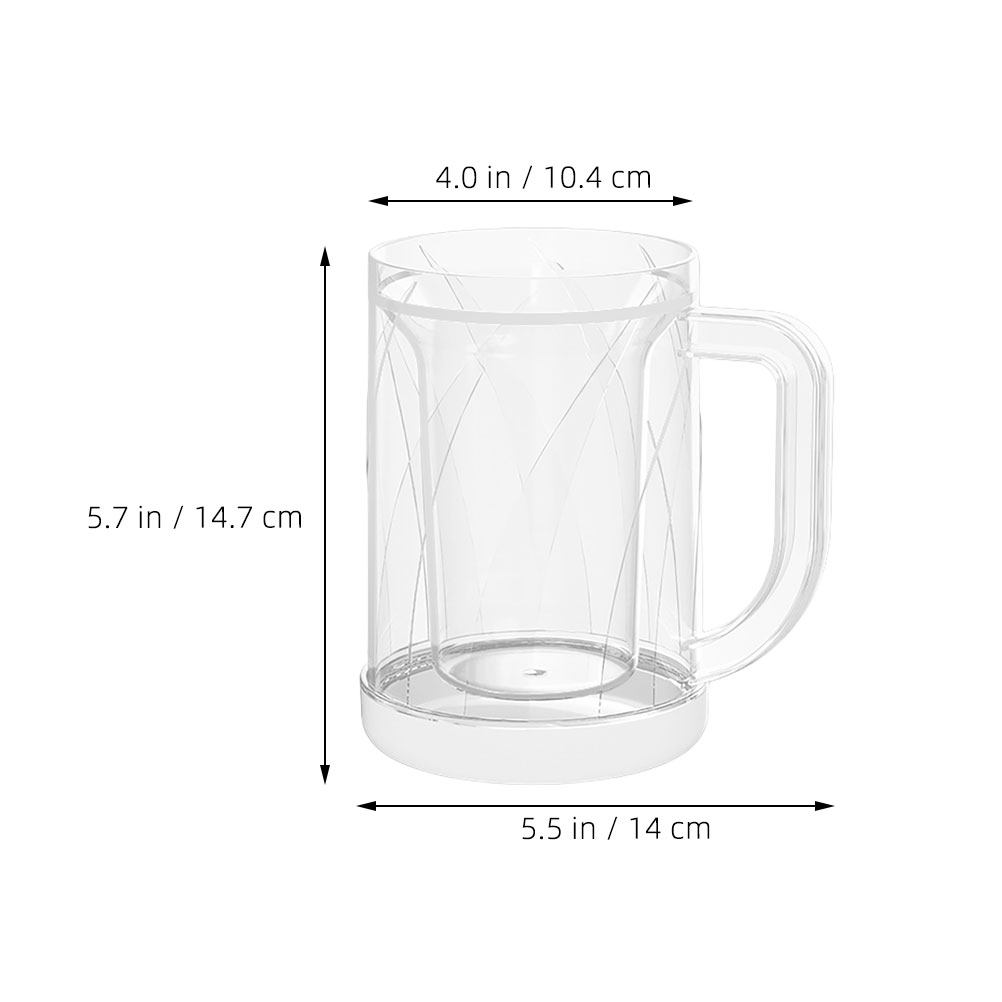قطعتان من أكواب التجميد الشفاف - مراجعة Double Wall Mug وسعره