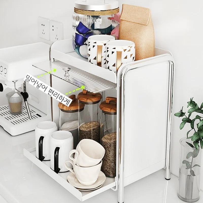 منظم سطح المكتب خزانة مستحضرات - مراجعة Coffee Tea Drawer Organizer وسعره