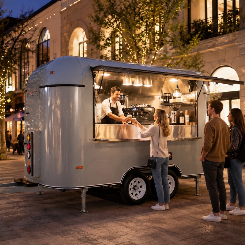 شاحنة طعام متنقلة مجهزة بمطبخ  - مراجعة Coffee Tea Equipment وسعره