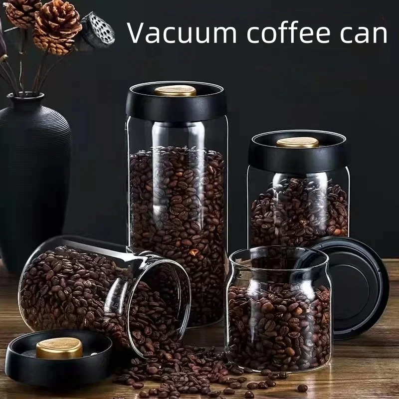 جرة قهوة يدوية مختومة بالفراغ، - مراجعة Coffee Tea Pictures وسعره