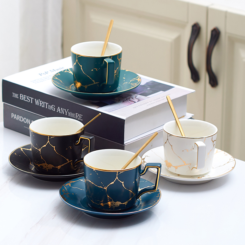 MT الرخام السيراميك فنجان القه - مراجعة Espresso Cup Saucer وسعره