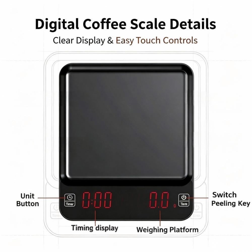 ميزان قهوة رقمي عالي الدقة 3 ك - مراجعة Coffee & Tea Maker Machine وسعره