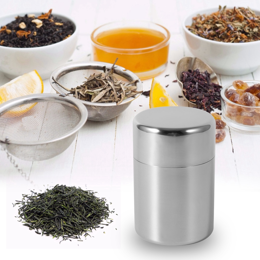 علبة شاي من الفولاذ المقاوم لل - مراجعة Coffee Tea Sugar Canisters وسعره