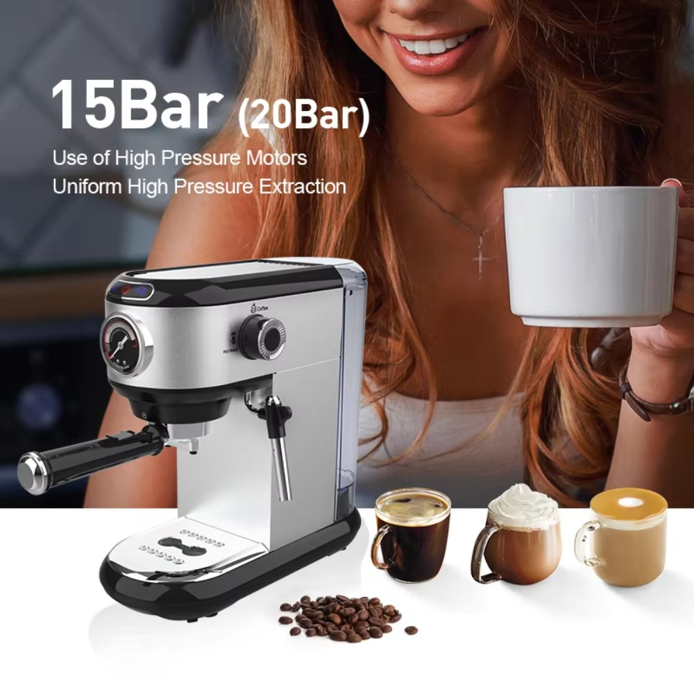 آلة قهوة كهربائية تجارية بضغط  - مراجعة Coffee & Tea Maker Machine وسعره