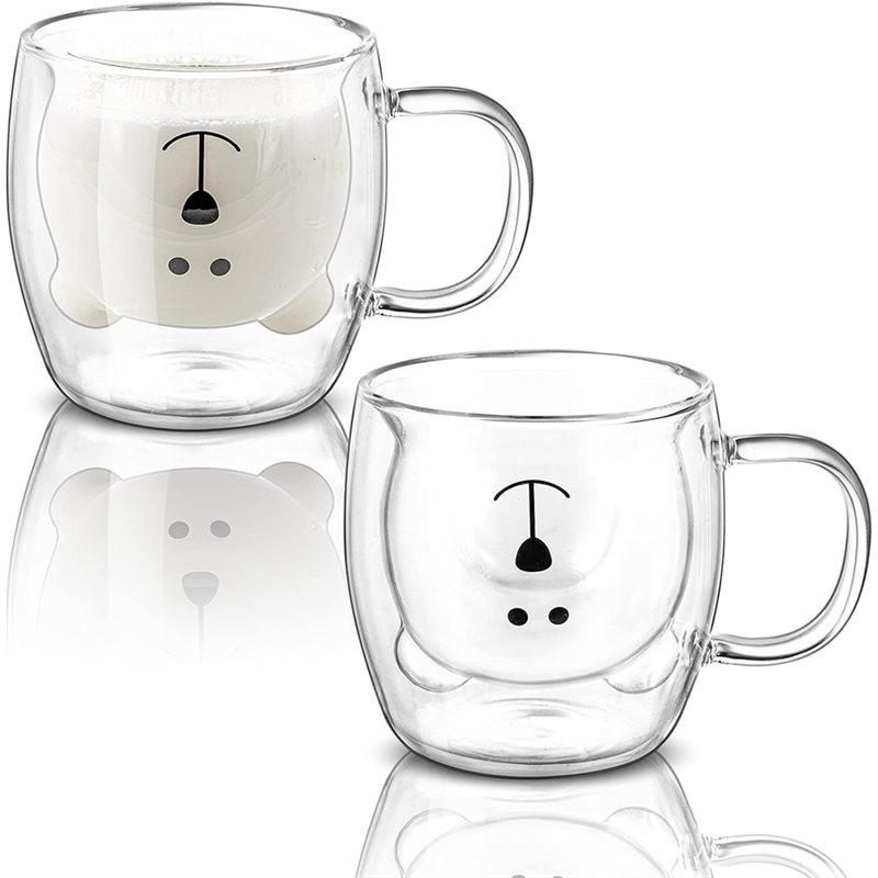 A76I-أكواب زجاجية معزولة بجدار - مراجعة Double Wall Mug وسعره