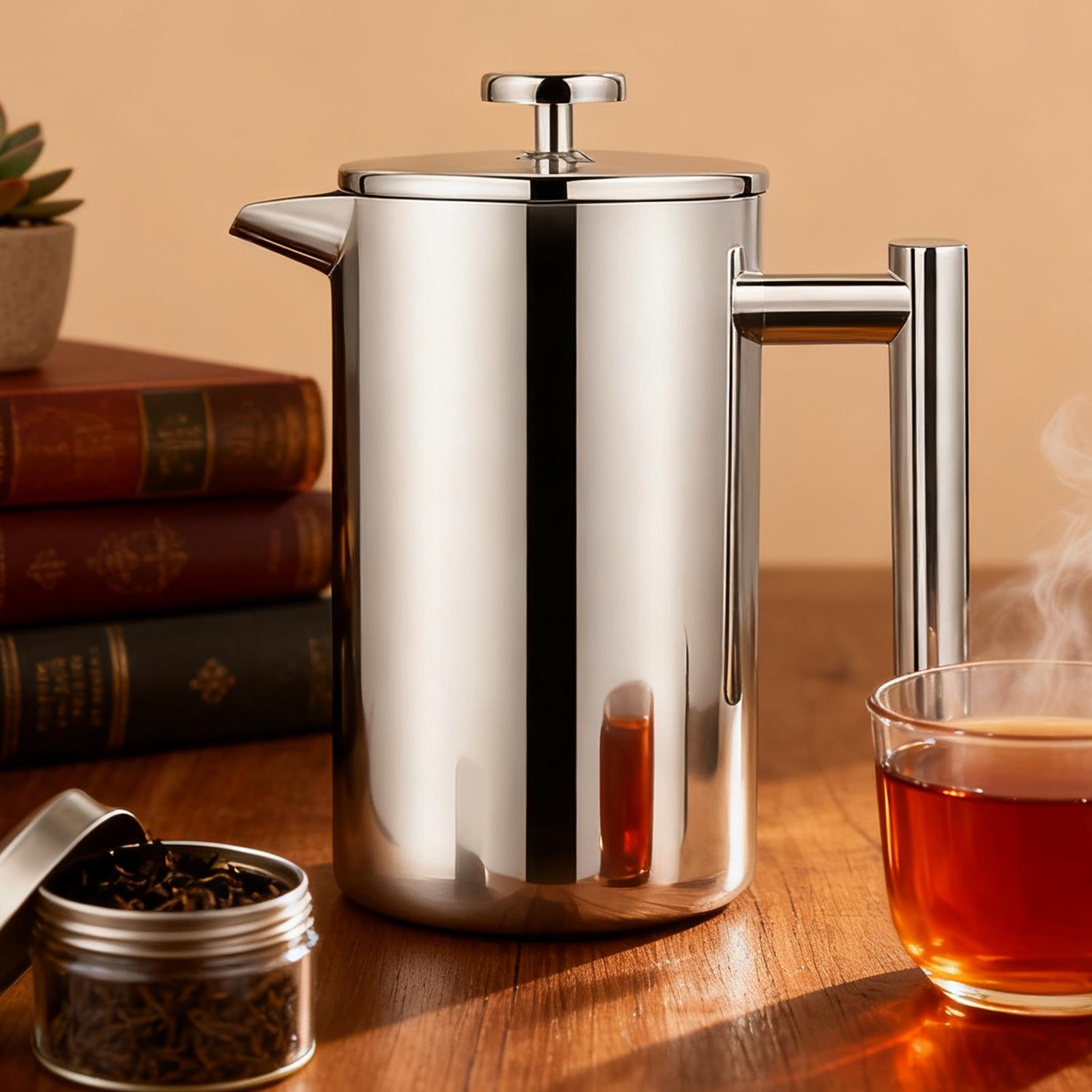 القهوة الصحافة وعاء نظام التصف - مراجعة Coffee Tea Pots وسعره