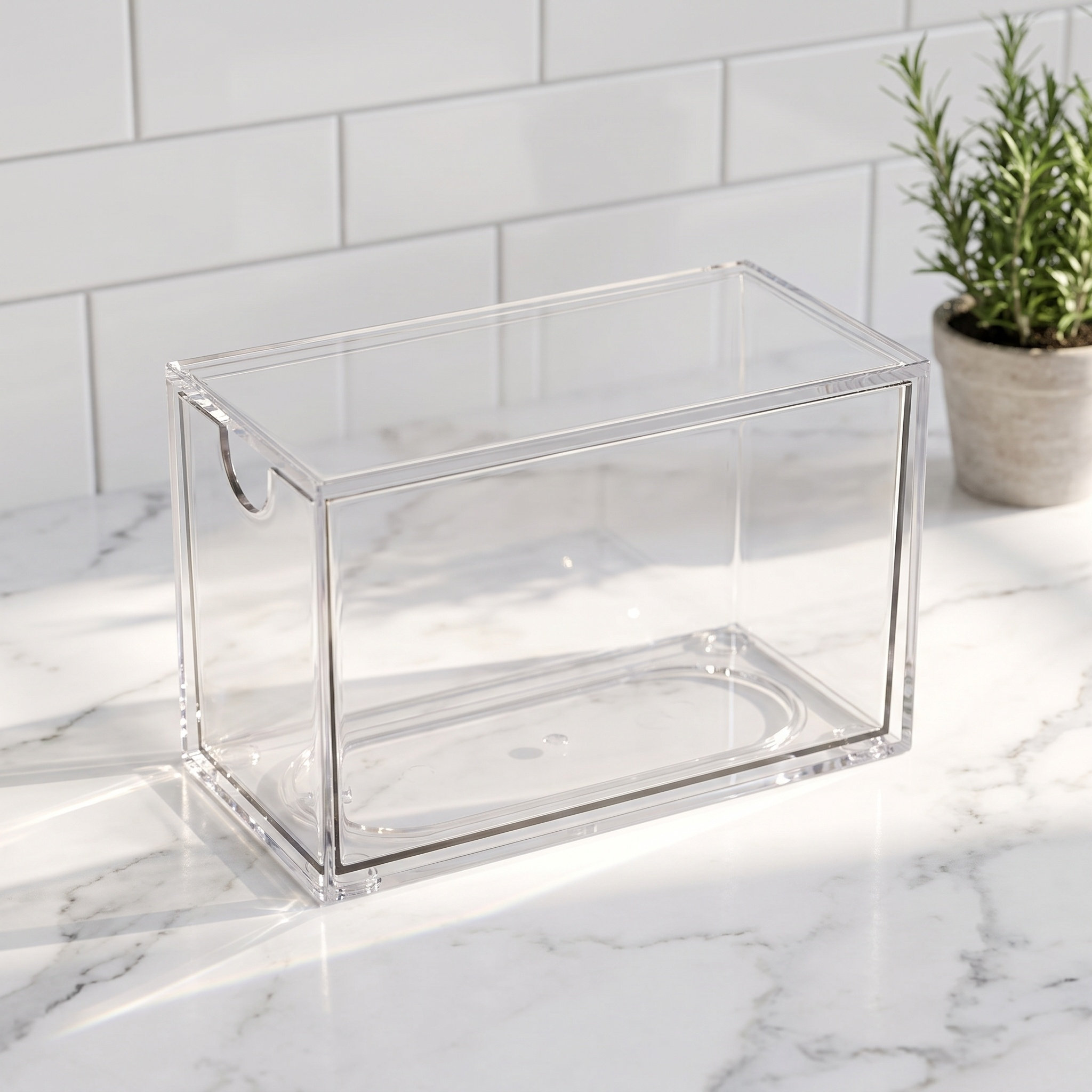 منظم أكياس الشاي من الأكريليك  - مراجعة Coffee Tea Drawer Organizer وسعره