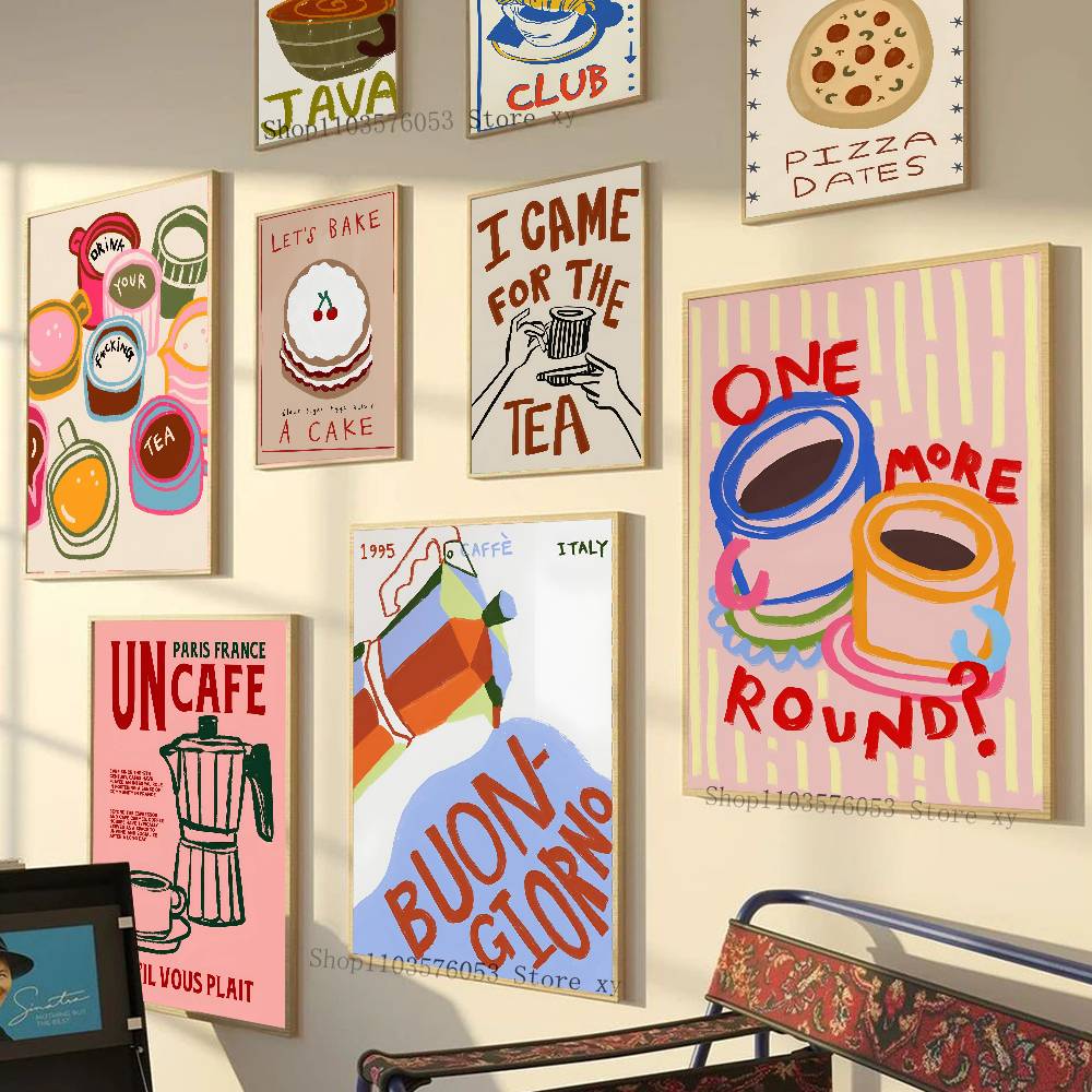 ملصق ملون لمقهى وشاي ما بعد ال - مراجعة Wallpaper Coffee And Tea وسعره