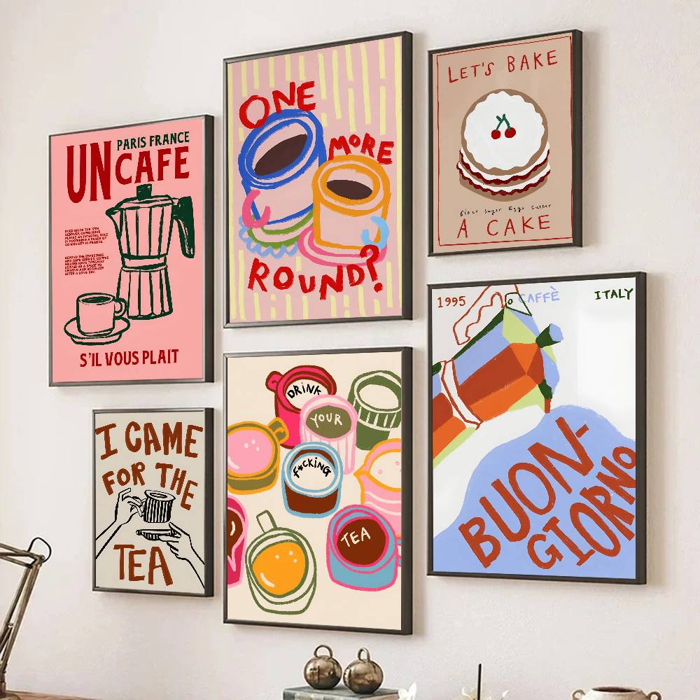ملصق ملون لمقهى وشاي ما بعد ال - مراجعة Wallpaper Coffee And Tea وسعره