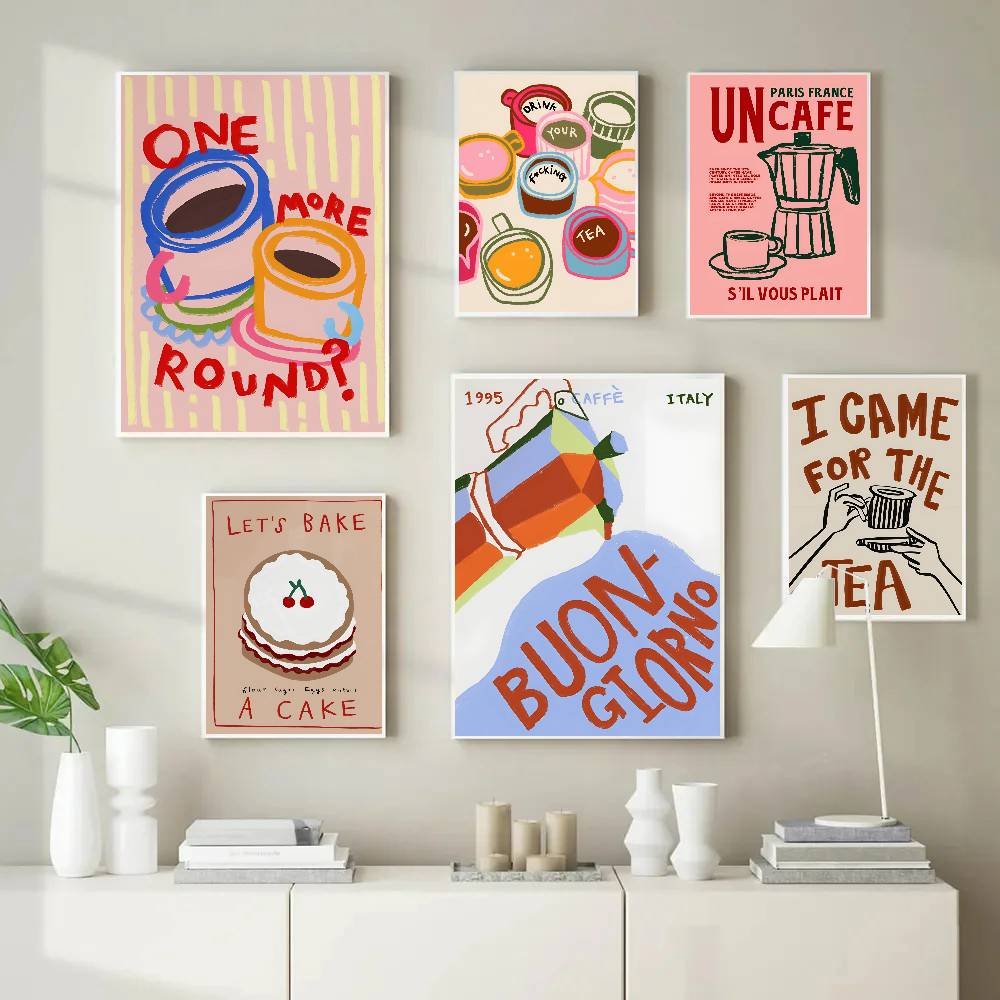 ملصق ملون لمقهى وشاي ما بعد ال - مراجعة Wallpaper Coffee And Tea وسعره