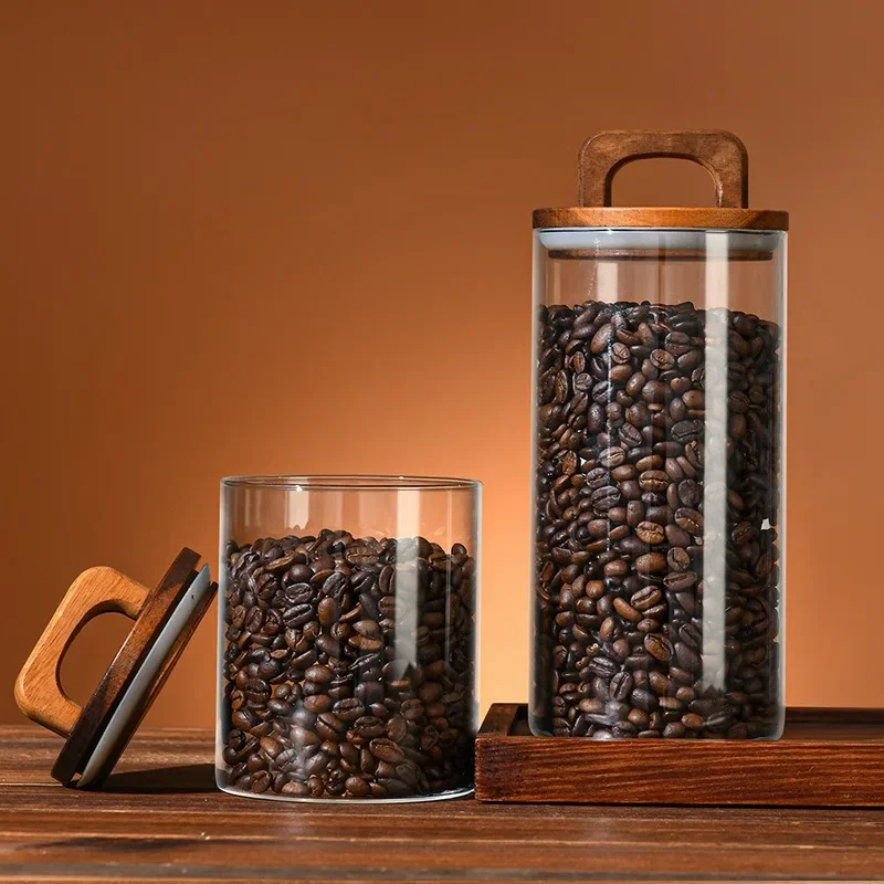 جرة زجاجية شفافة مع غطاء من ال - مراجعة Coffee Tea Sugar Canisters وسعره