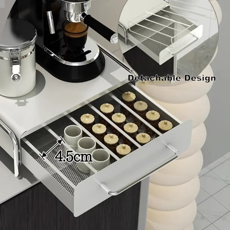رف عرض وتخزين للكبسولات والقهو - مراجعة Coffee Tea Drawer Organizer وسعره