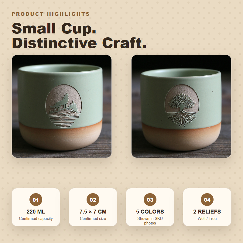كوب إسبريسو سيراميك بدون مقبض  - مراجعة Espresso Cup Saucer وسعره