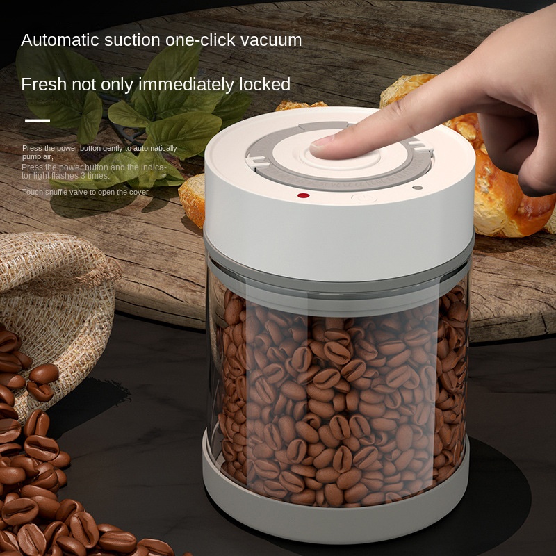 Electric Vacuum Coffee Beans G - مراجعة Coffee Tea Sugar Canisters وسعره
