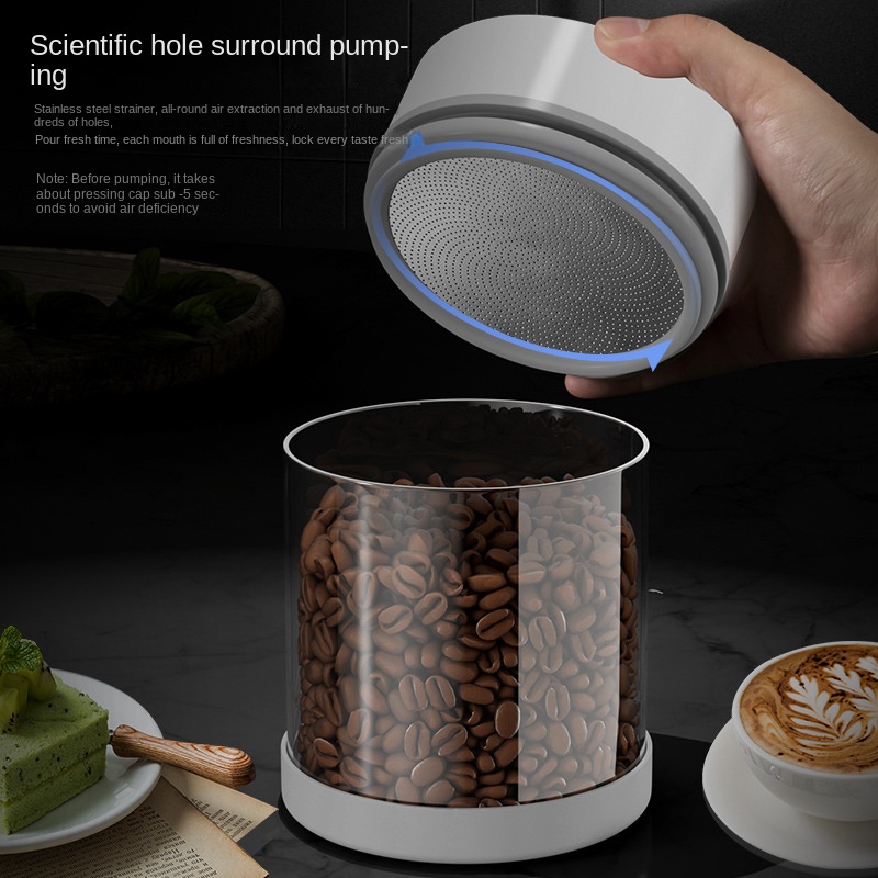 Electric Vacuum Coffee Beans G - مراجعة Coffee Tea Sugar Canisters وسعره