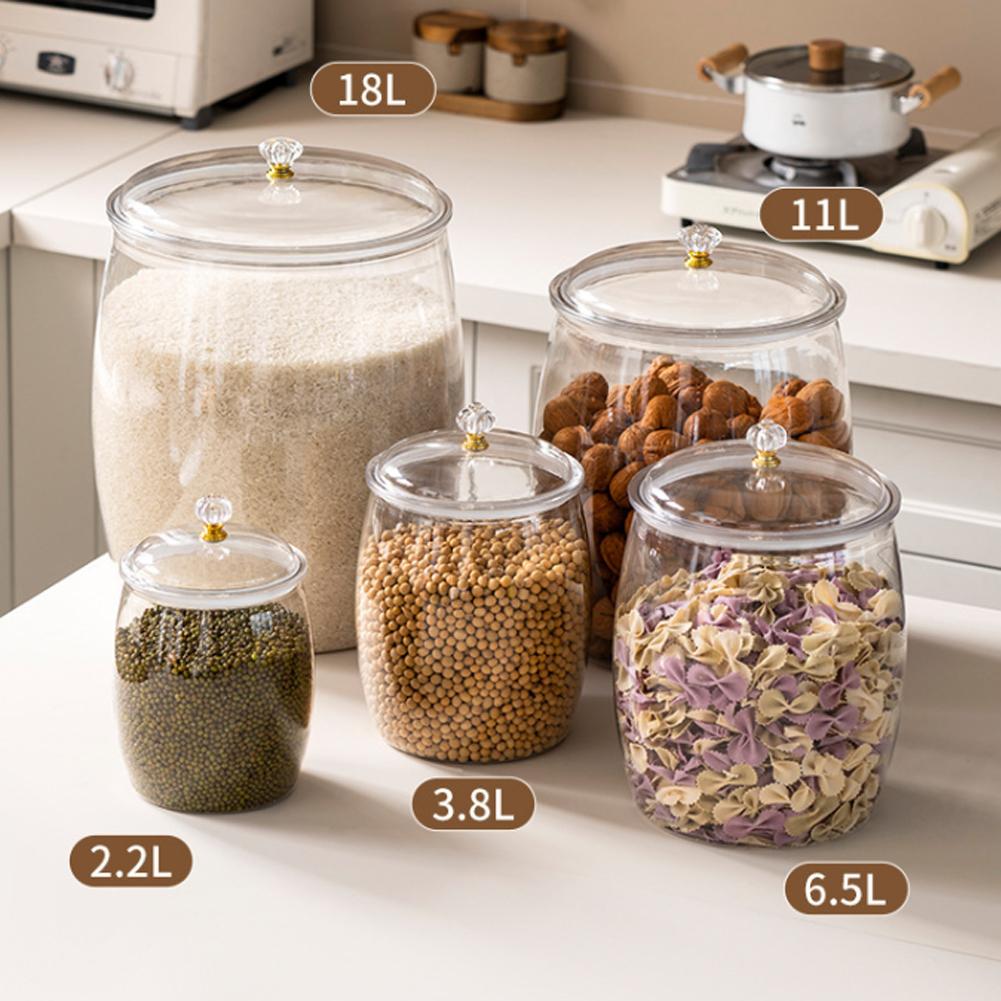 وعاء بلاستيكي شفاف كبير محكم ا - مراجعة Coffee Tea Jars وسعره
