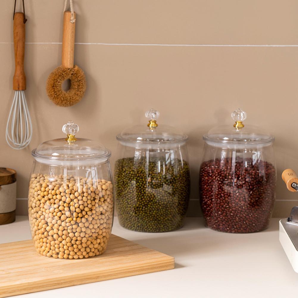 وعاء بلاستيكي شفاف كبير محكم ا - مراجعة Coffee Tea Jars وسعره