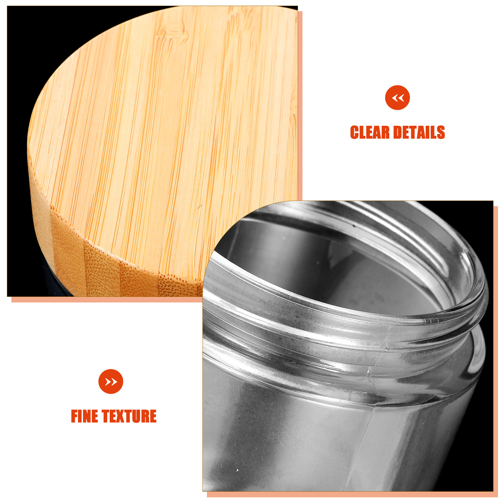 4 قطع من أوعية الزجاج المتينة  - مراجعة Coffee Tea Sugar Canisters وسعره