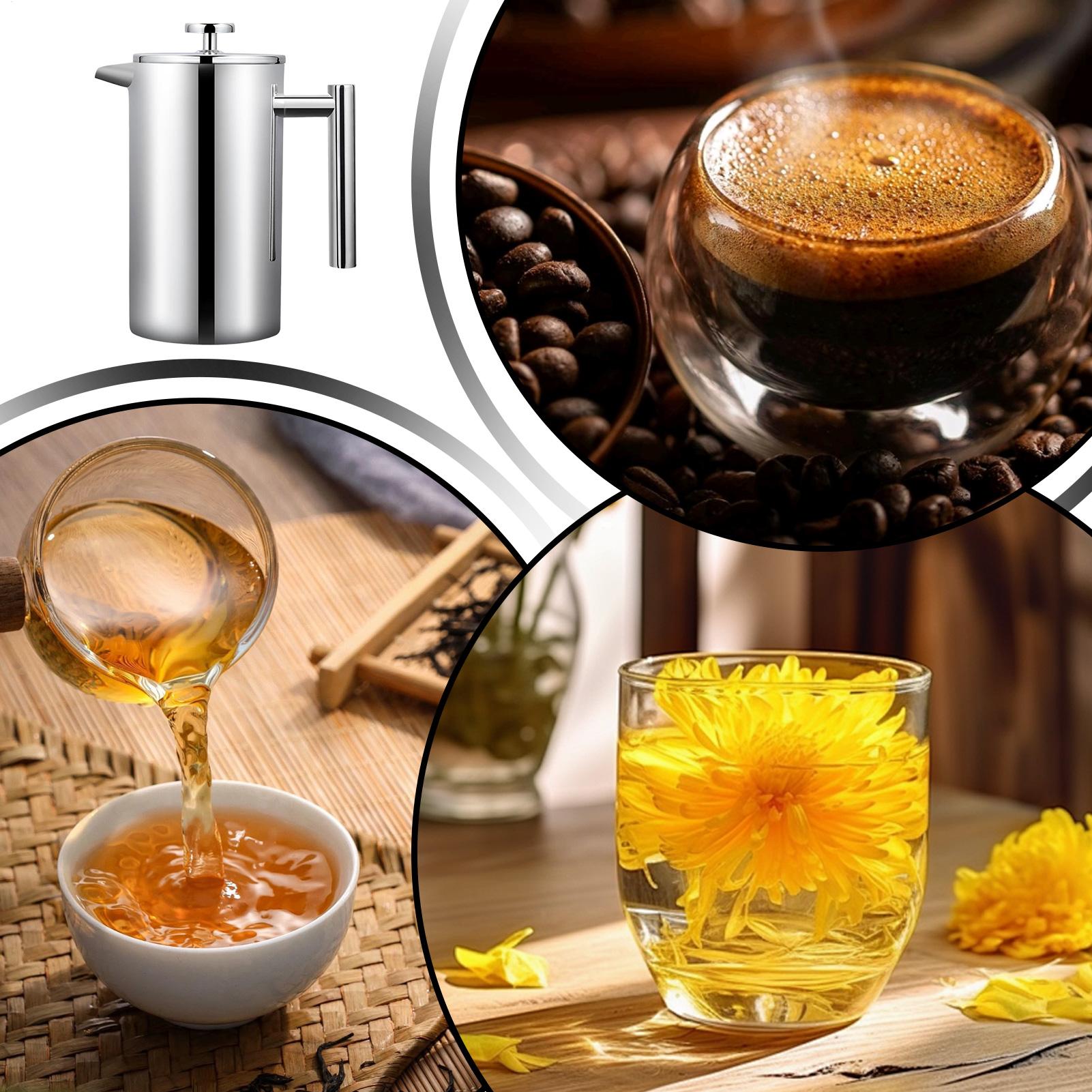 صانع القهوة الصحافة وعاء عدم ا - مراجعة Coffee Tea Pots وسعره
