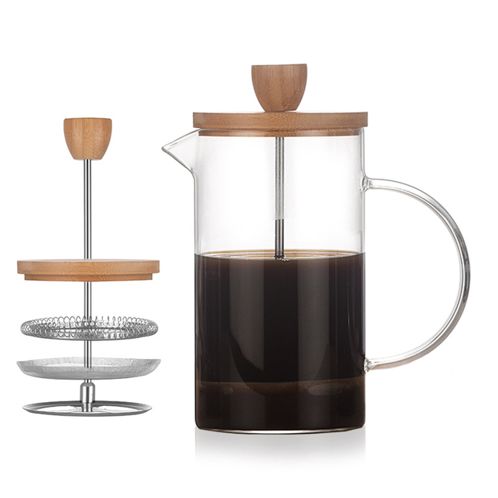 وعاء ضغط فلتر فرنسي منزلي متعد - مراجعة Coffee Tea Pots وسعره