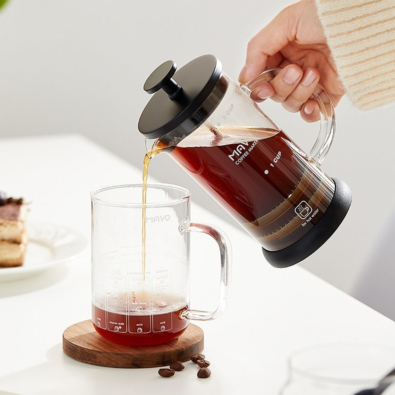 ماكينة صنع القهوة الفرنسية من  - مراجعة Coffee Tea Pots وسعره