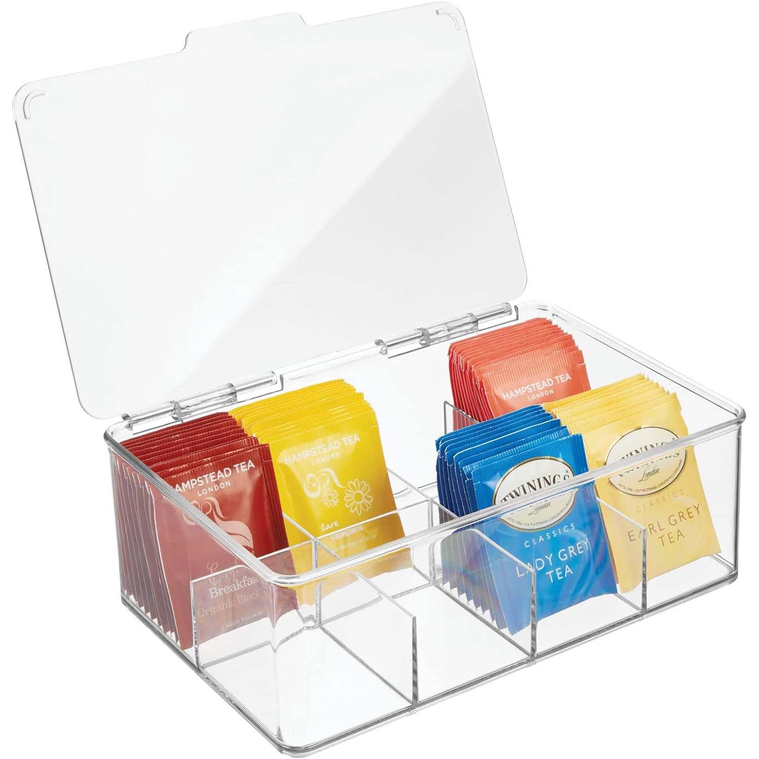 صندوق تخزين أكياس الشاي، صندوق - مراجعة Coffee Tea Drawer Organizer وسعره