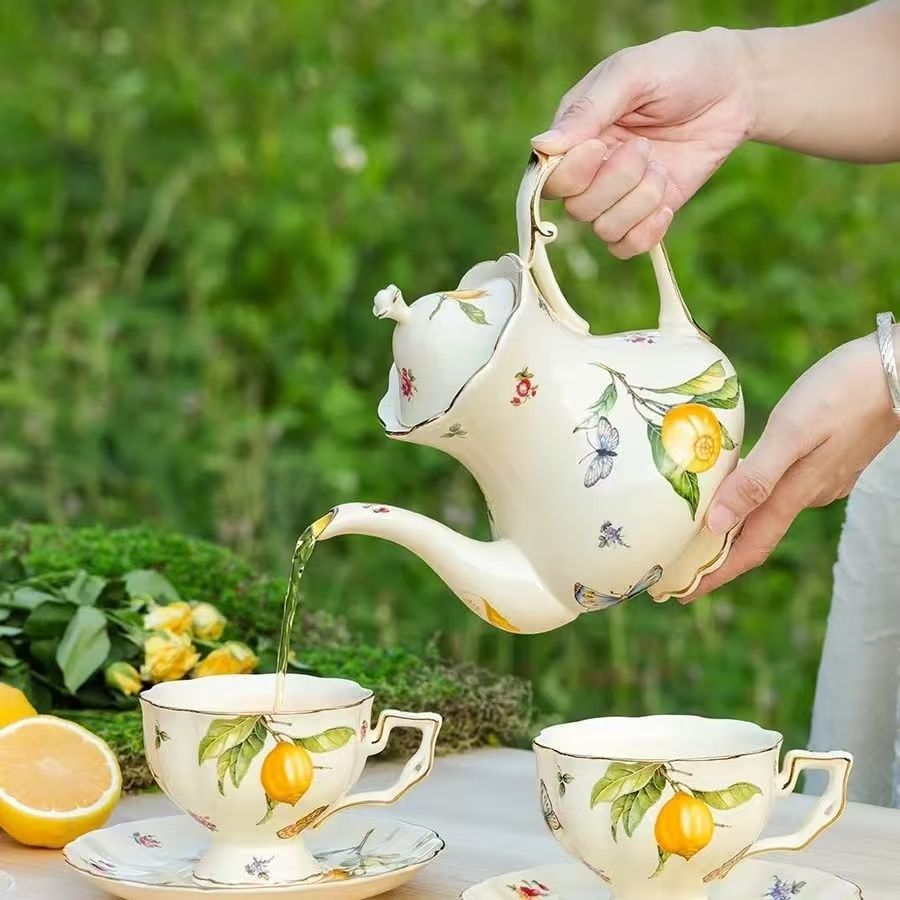 طقم إبريق شاي وفنجان قهوة وصحن - مراجعة Espresso Cup Saucer وسعره
