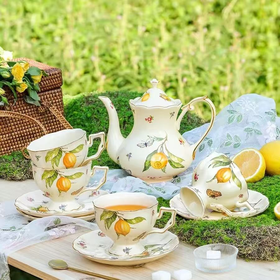 طقم إبريق شاي وفنجان قهوة وصحن - مراجعة Espresso Cup Saucer وسعره