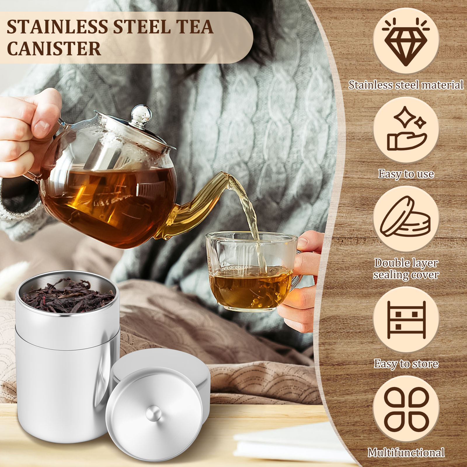 الفولاذ المقاوم للصدأ أوراق ال - مراجعة Coffee Bean And Tea Leaf وسعره