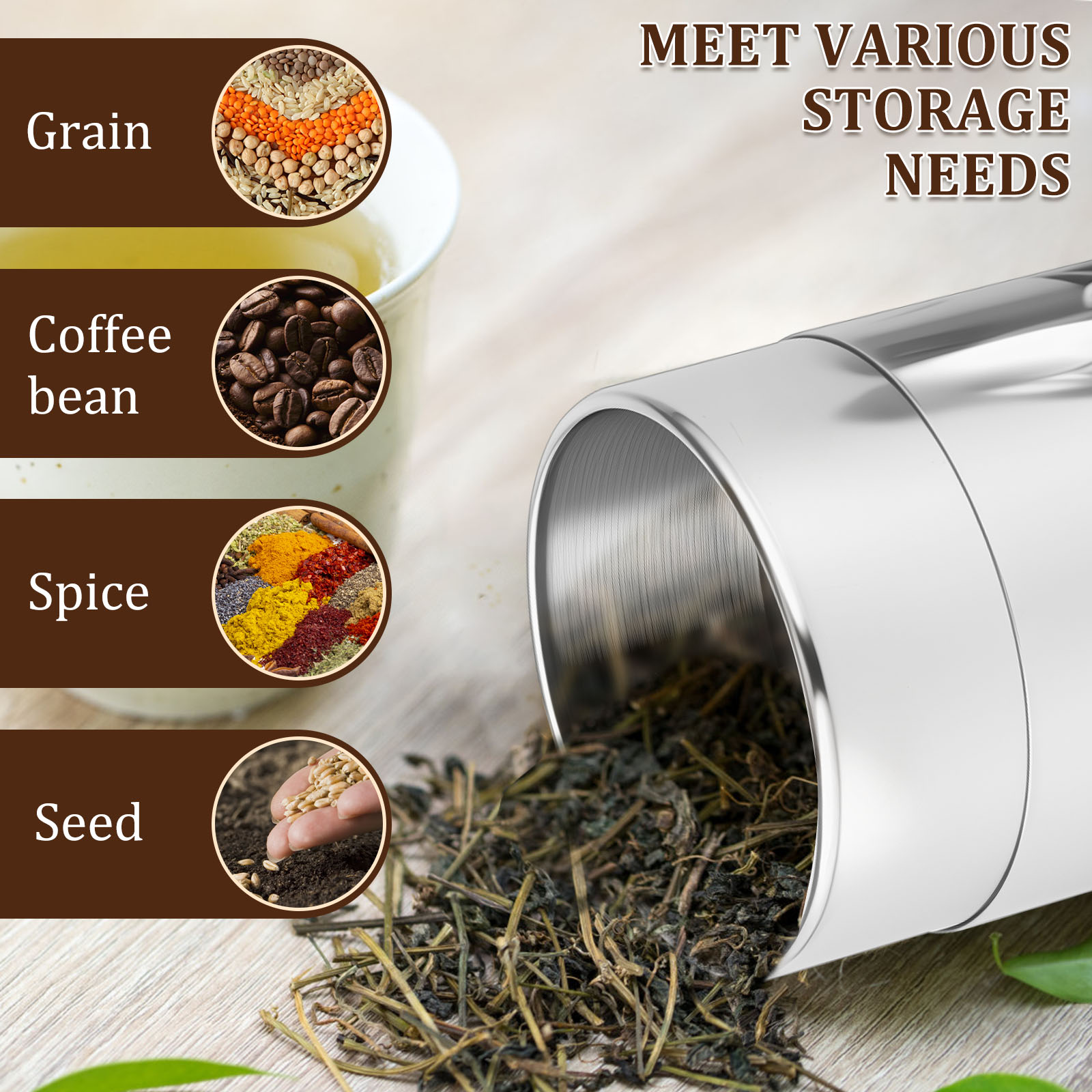 الفولاذ المقاوم للصدأ أوراق ال - مراجعة Coffee Bean And Tea Leaf وسعره