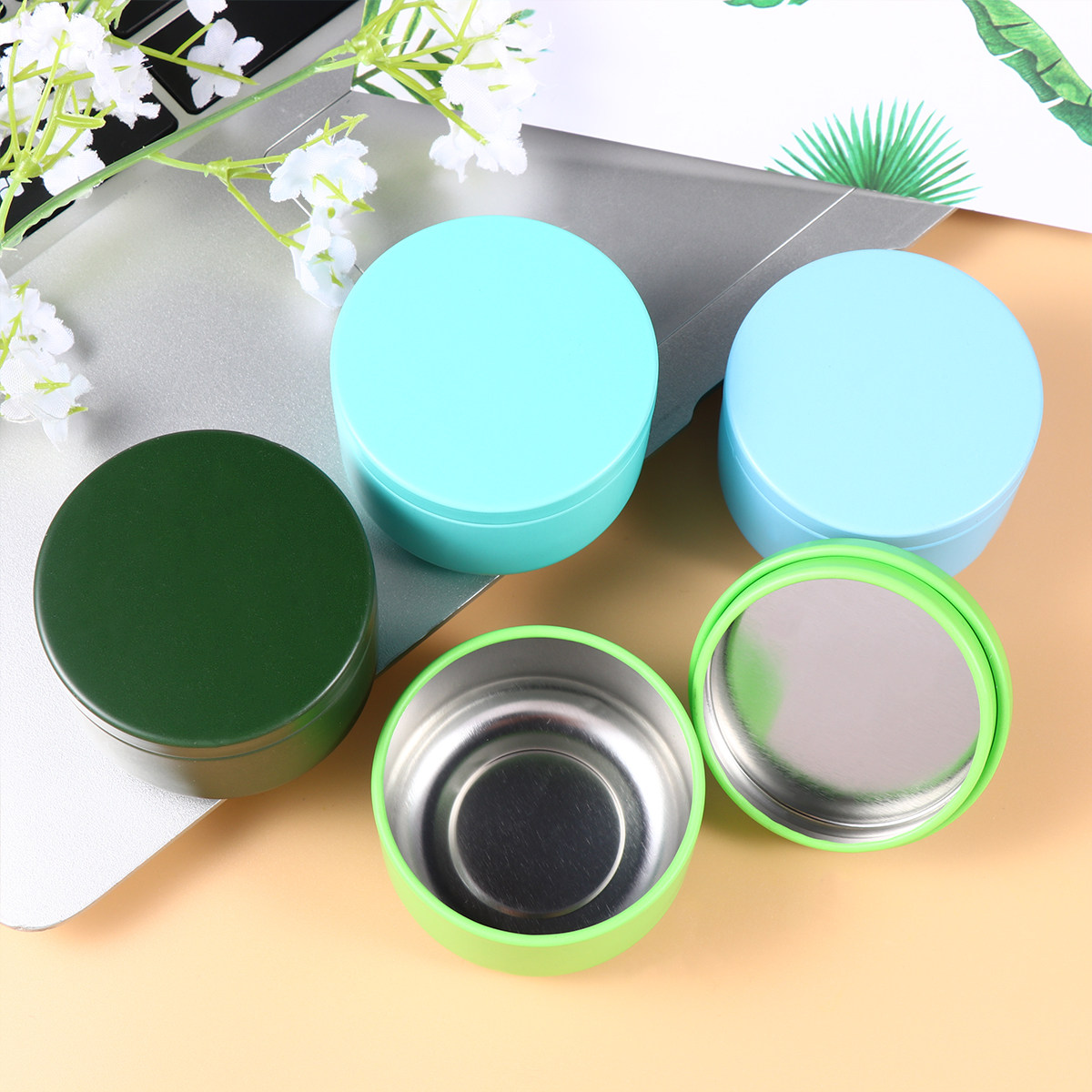 4 قطع من علب الصفيح المتينة ال - مراجعة Coffee Tea Sugar Canisters وسعره