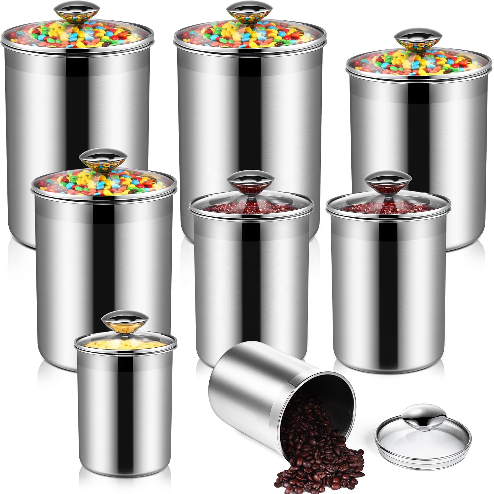 حاويات تخزين المواد الغذائية،  - مراجعة Coffee Tea Sugar Set وسعره