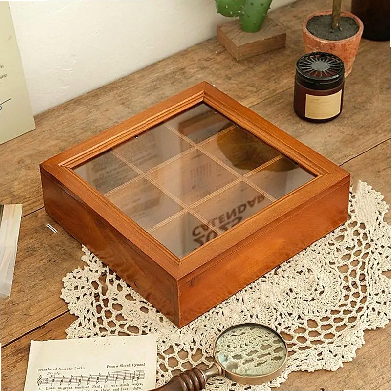 حامل أكياس الشاي الخشبي مع درج - مراجعة Coffee Tea Drawer Organizer وسعره