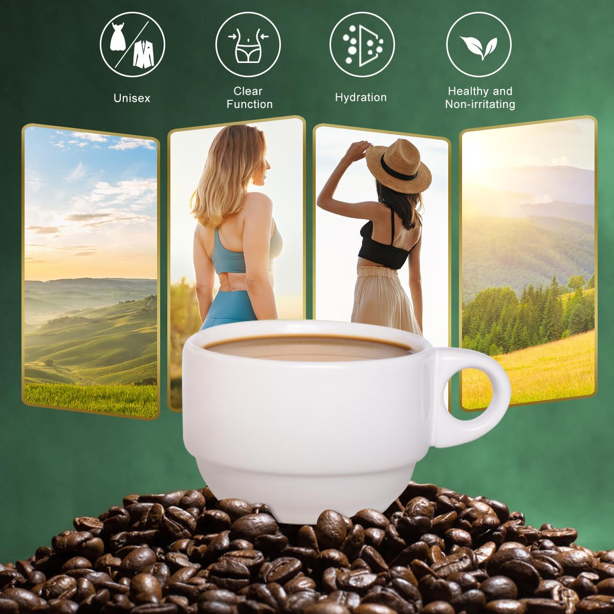 18 قطعة/صندوق قهوة خضراء رفيعة - مراجعة Coffee Tea Weight Loss وسعره