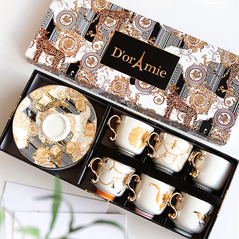طقم فناجين قهوة وصحون صيني فاخ - مراجعة Coffee Tea Drawer Organizer وسعره