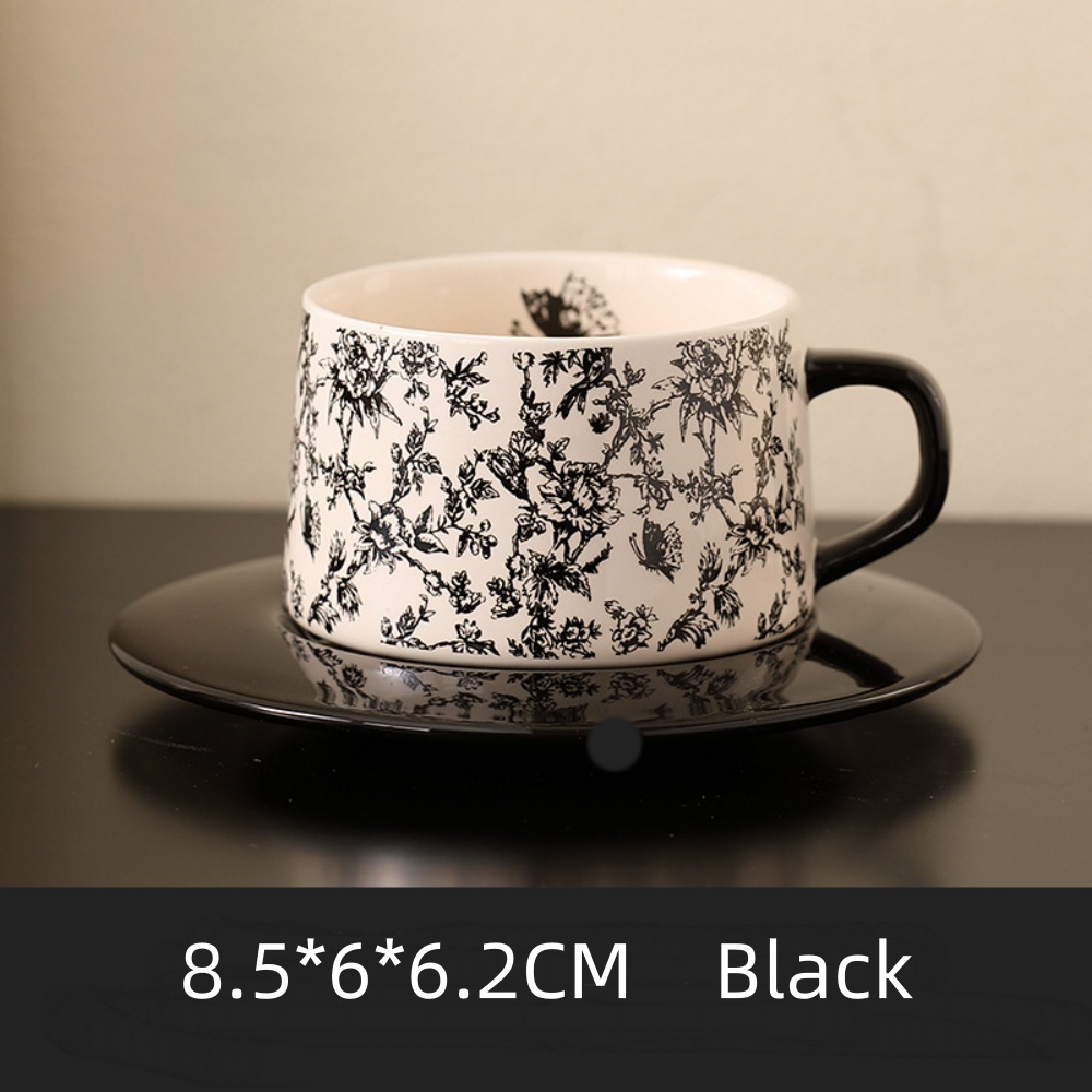 كوب قهوة بنمط زهور عتيقة مع صح - مراجعة Espresso Cup Saucer وسعره